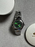 Oakley Blade Watch – Green Dial, Shiny Stainless Steel, Swiss Movement, Rare Collectible