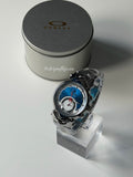 Oakley Judge Watch – Gloss Silver / Blue Dial