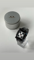 Oakley Minute Machine Watch – Black Bracelet / Black Dial & White Sub-Dials