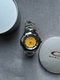 Oakley Blade Watch – Yellow dial Silver Shiny Stainless Steel, Swiss Movement, Collectible Men’s Watch