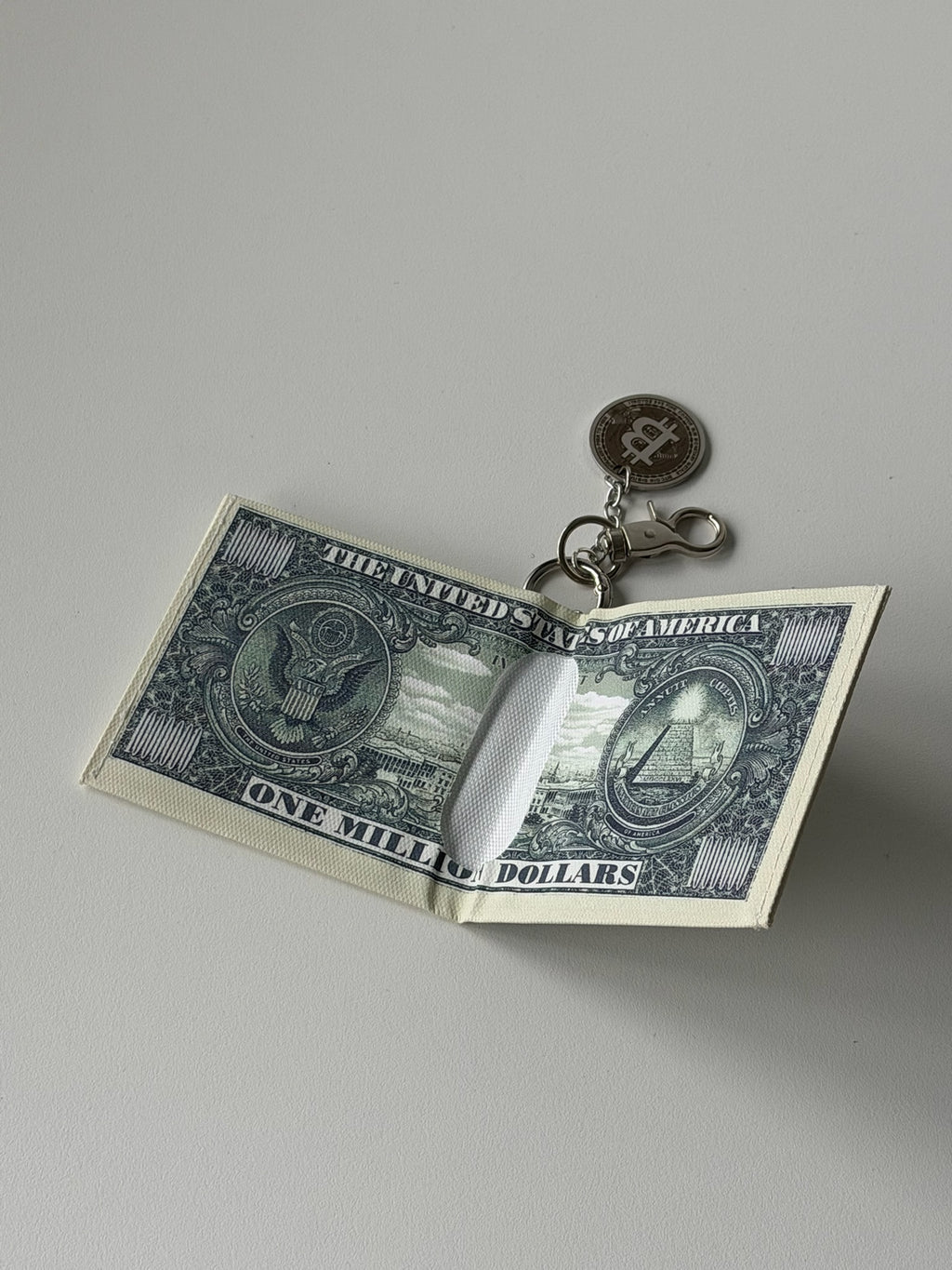 Y2K Million Dollar Bill Clip-On Wallet – Bitcoin Charm