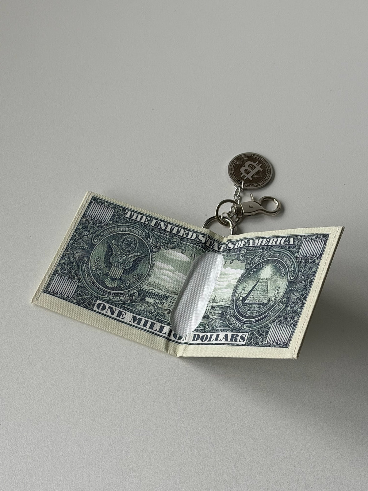 Y2K Million Dollar Bill Clip-On Wallet – Bitcoin Charm