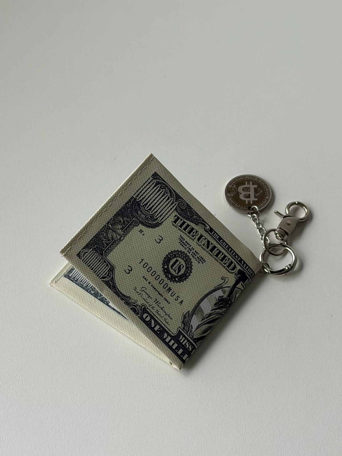 Y2K Million Dollar Bill Clip-On Wallet – Bitcoin Charm