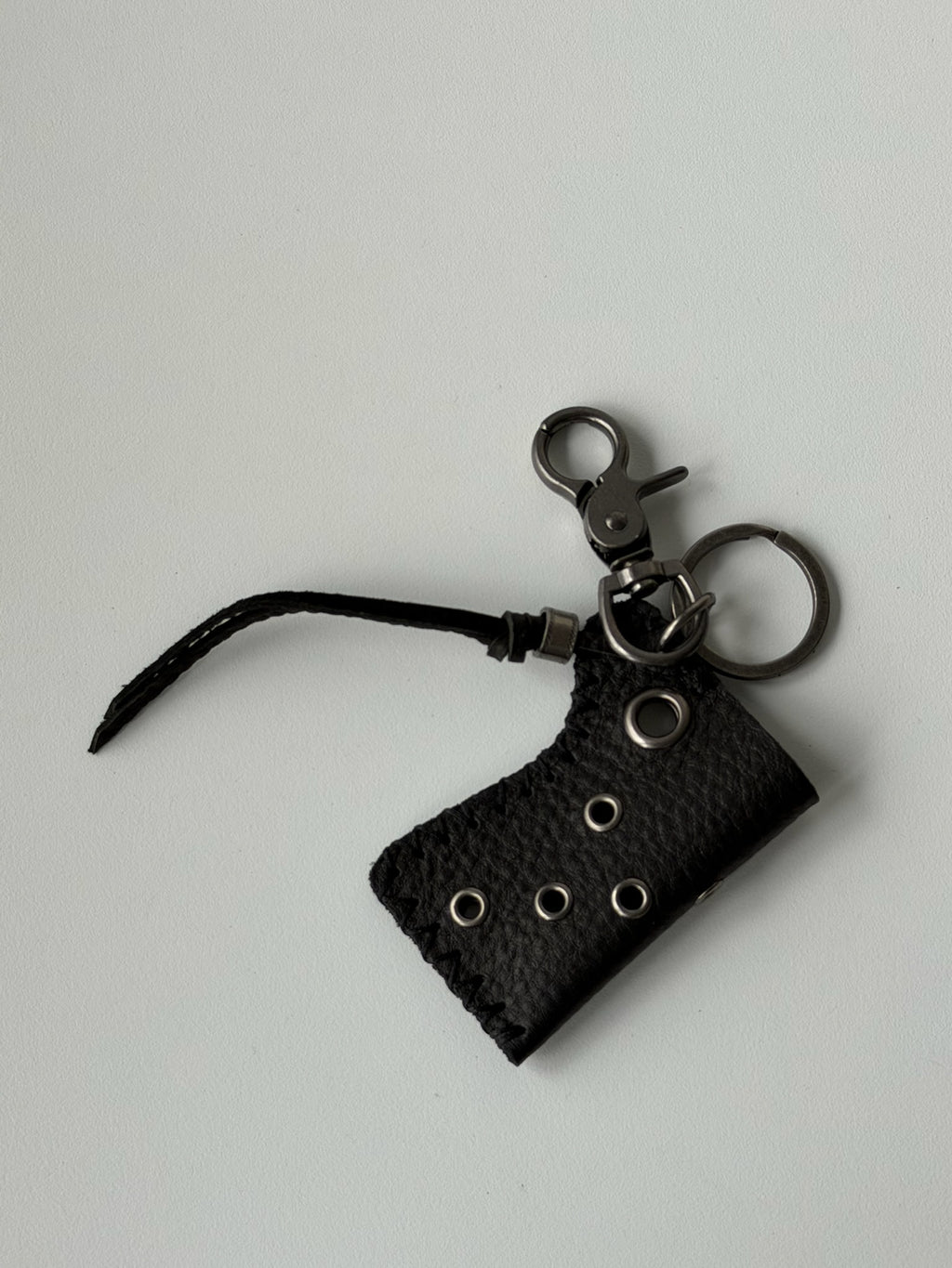 Punk Leather Utility Holder Keychain – Belt Loop & Bag Charm