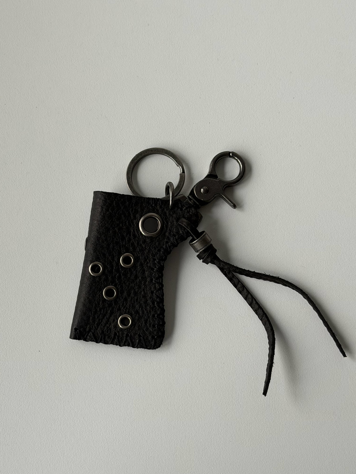 Punk Leather Utility Holder Keychain – Belt Loop & Bag Charm