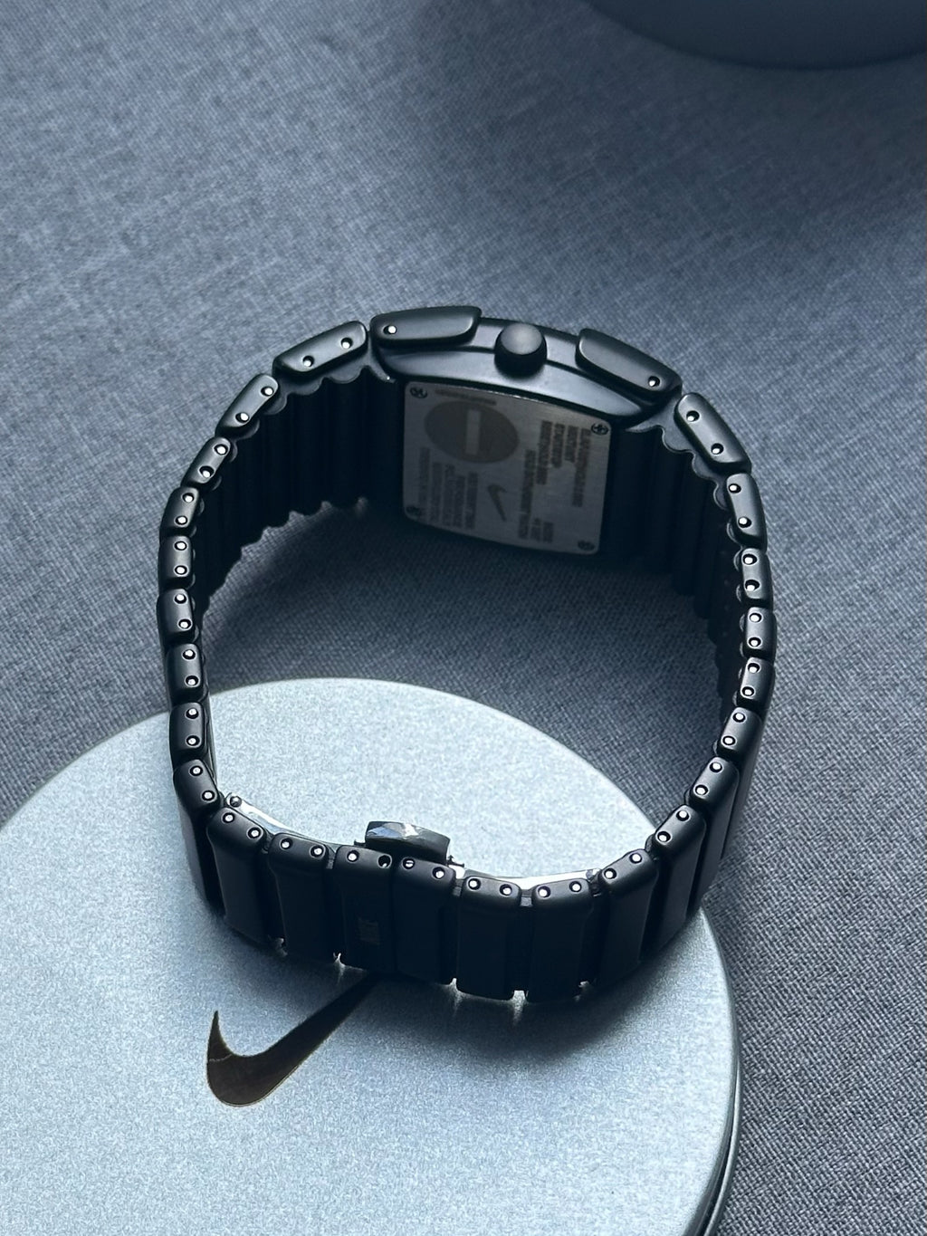 Nike D-Line Matte Black Analogue Watch with Orange Dial | Rare Collectible | Unisex Retro Sports Timepiece