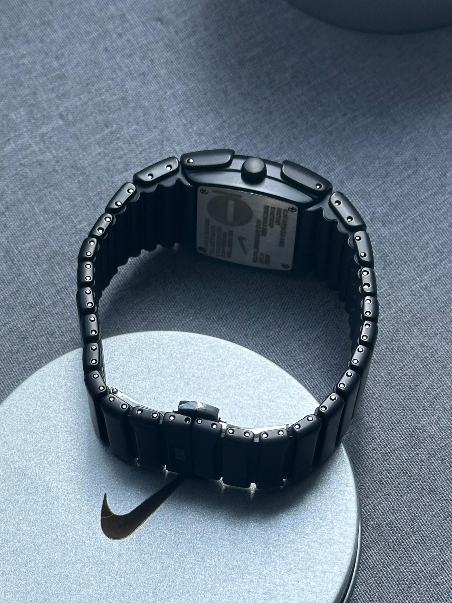 Nike D-Line Matte Black Analogue Watch with Orange Dial | Rare Collectible | Unisex Retro Sports Timepiece