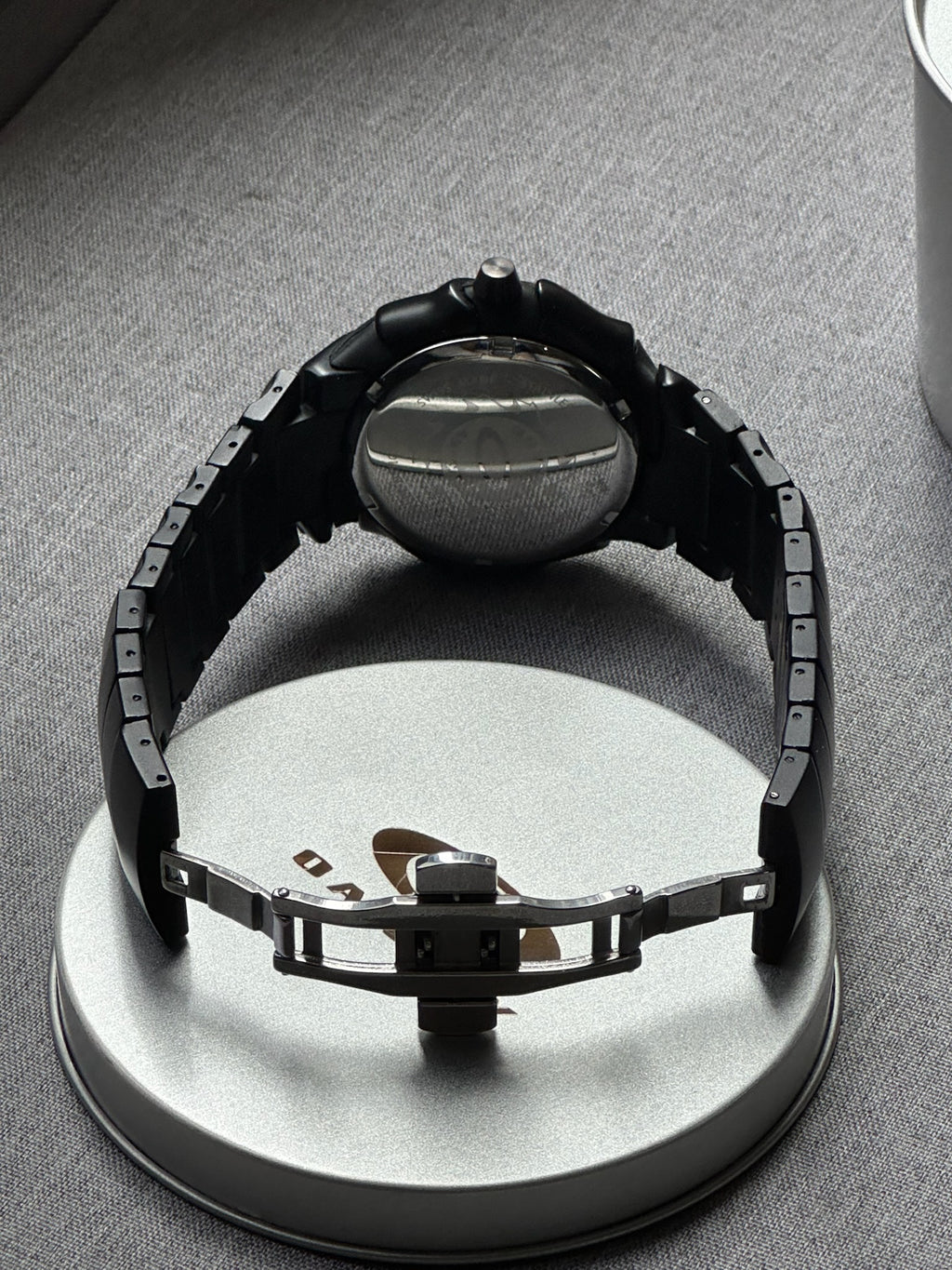 Oakley Blade Watch – Black dial Black Brushed Stainless Steel, Swiss Movement, Collectible Men’s Watch