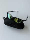 Vintage Oakley Juliet 2.0 – Black Frame / Green Iridescent Mirror Lens