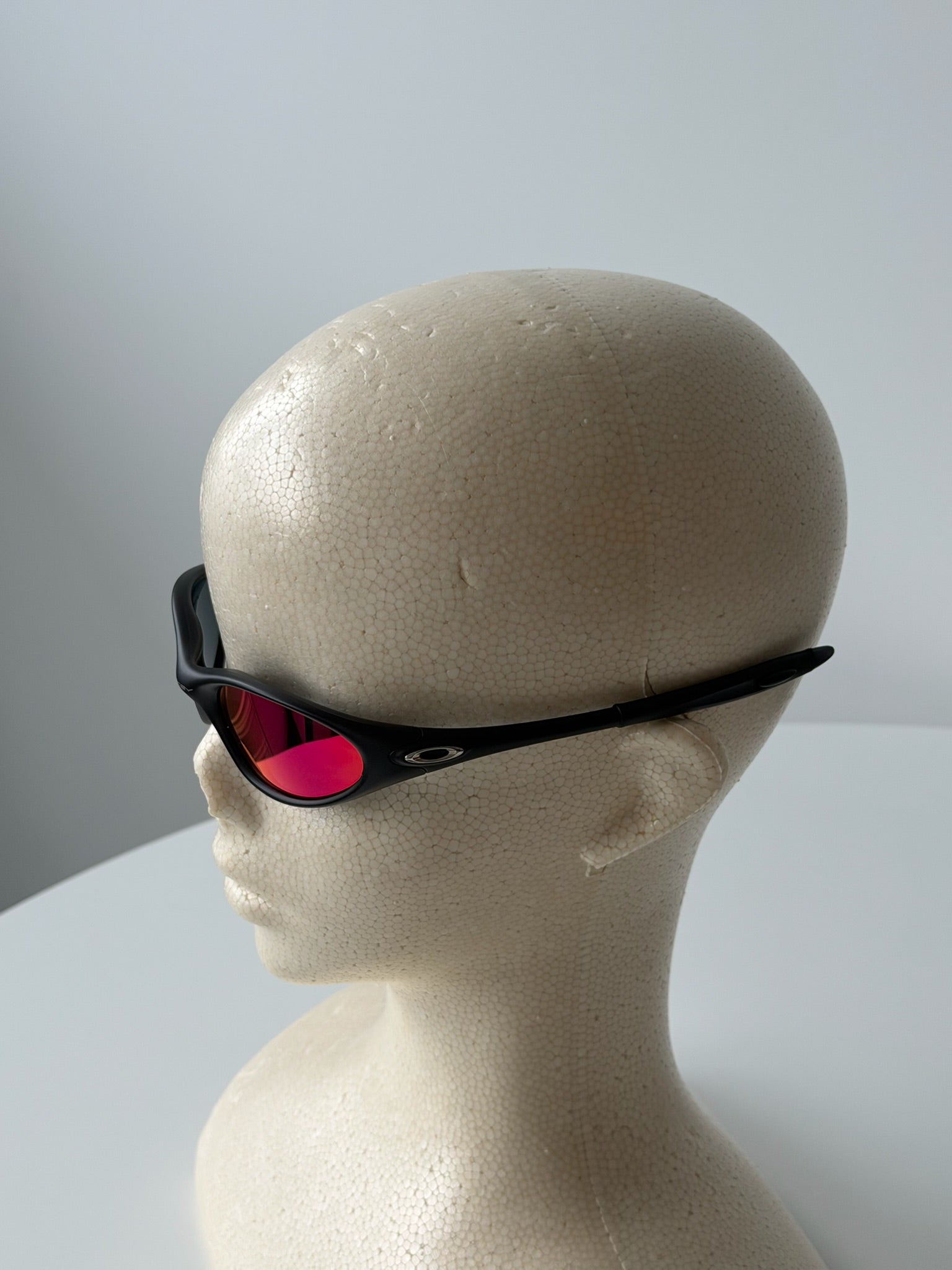 Oakley Eye Jacket Gen 1 Sunglasses – Matte Black / Fire Red