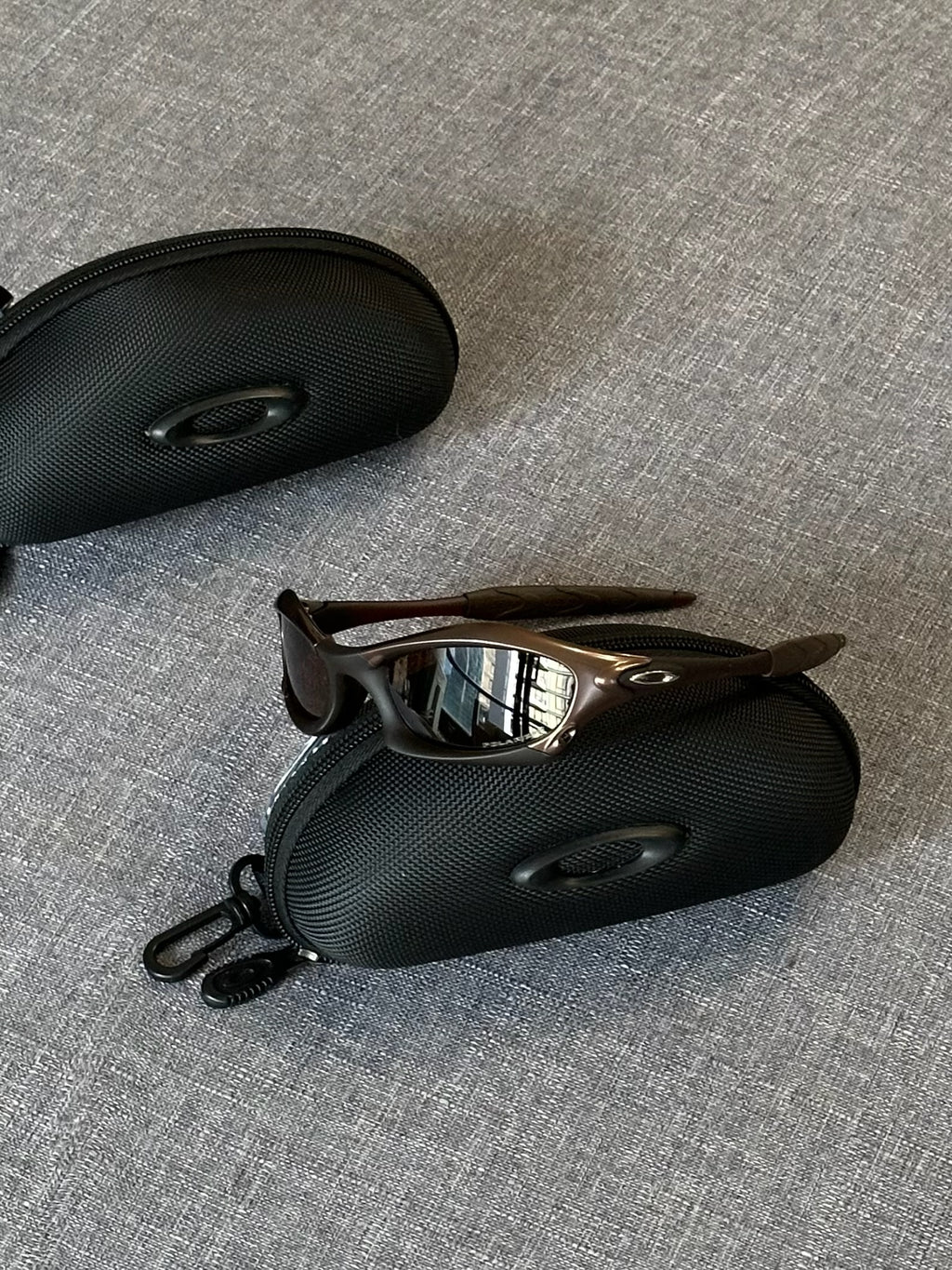 Vintage Oakley Sunglasses: Copper Frame, Copper Lenses with Case