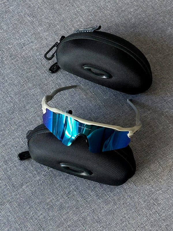 Oakley Performance Shield Sunglasses – Ocean Blue Lens Oakley-Style Sport Frame