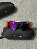 Oakley Performance Shield Sunglasses – Iridium Purple/Red Lens Oakley-Style Sport Frame