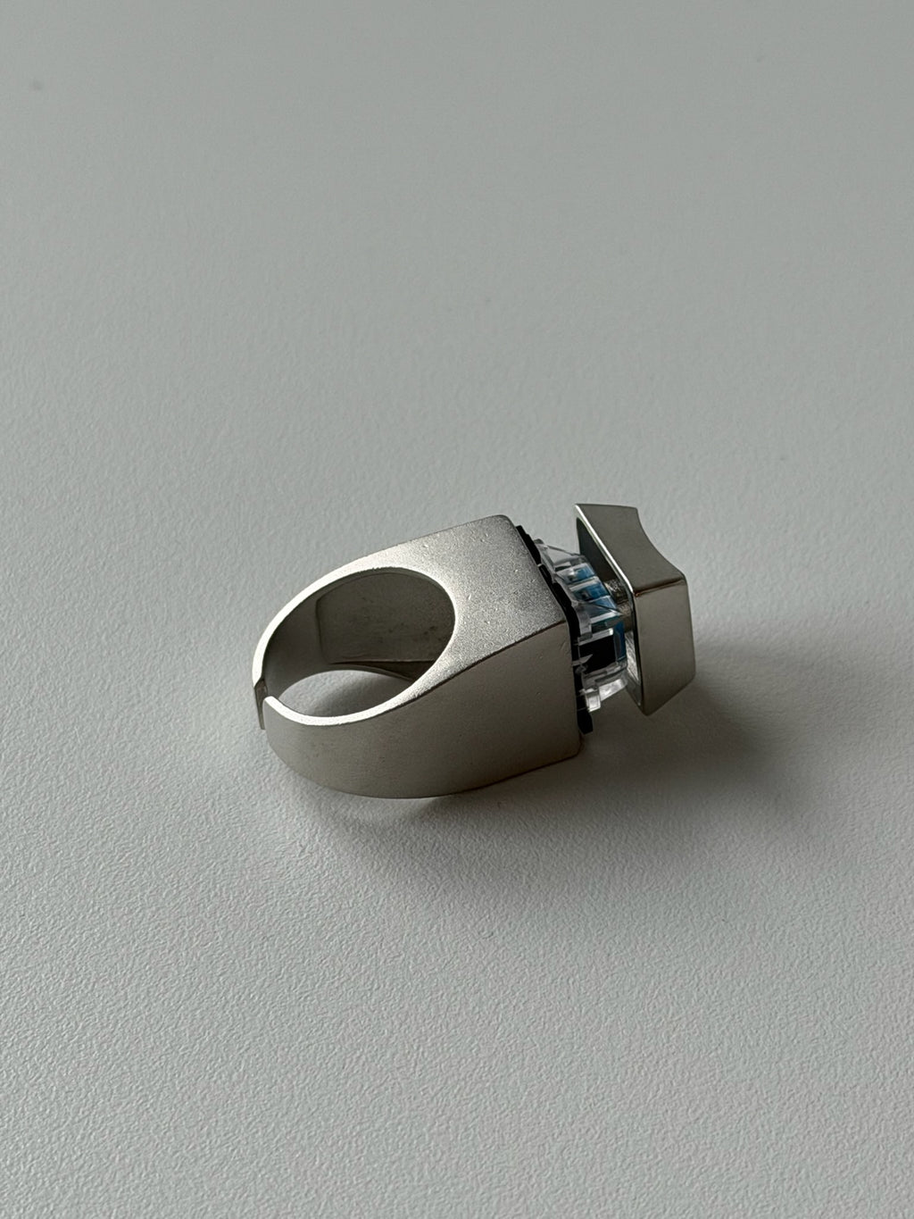 Delete Key Clicker Ring – Mechanical Keyboard Stress Relief Ring | Adjustable Fidget Ring