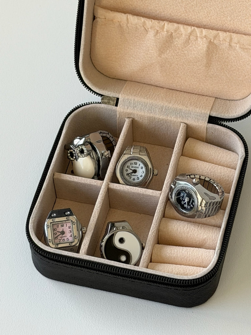Jewellery Ring Storage Case – Travel Organiser for Rings & Small Accessories