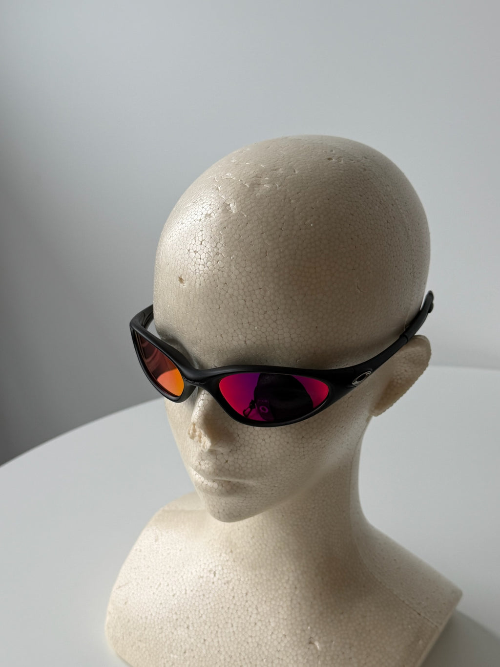 Oakley Eye Jacket Gen 1 Sunglasses – Matte Black / Fire Red