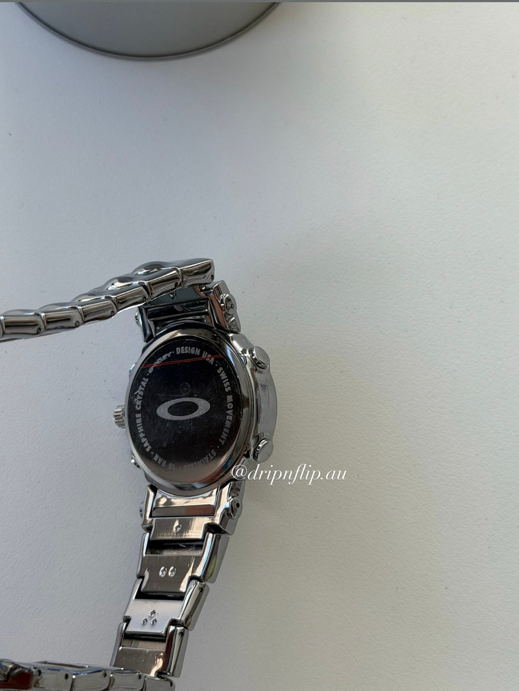 Oakley Judge Watch – Gloss Silver / Black Dial