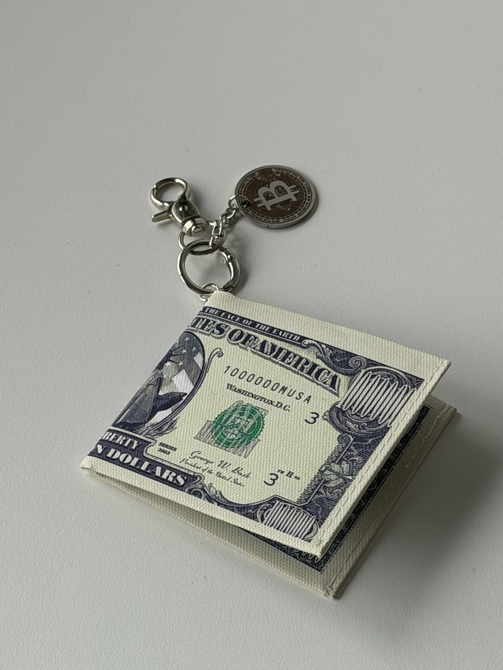 Y2K Million Dollar Bill Clip-On Wallet – Bitcoin Charm