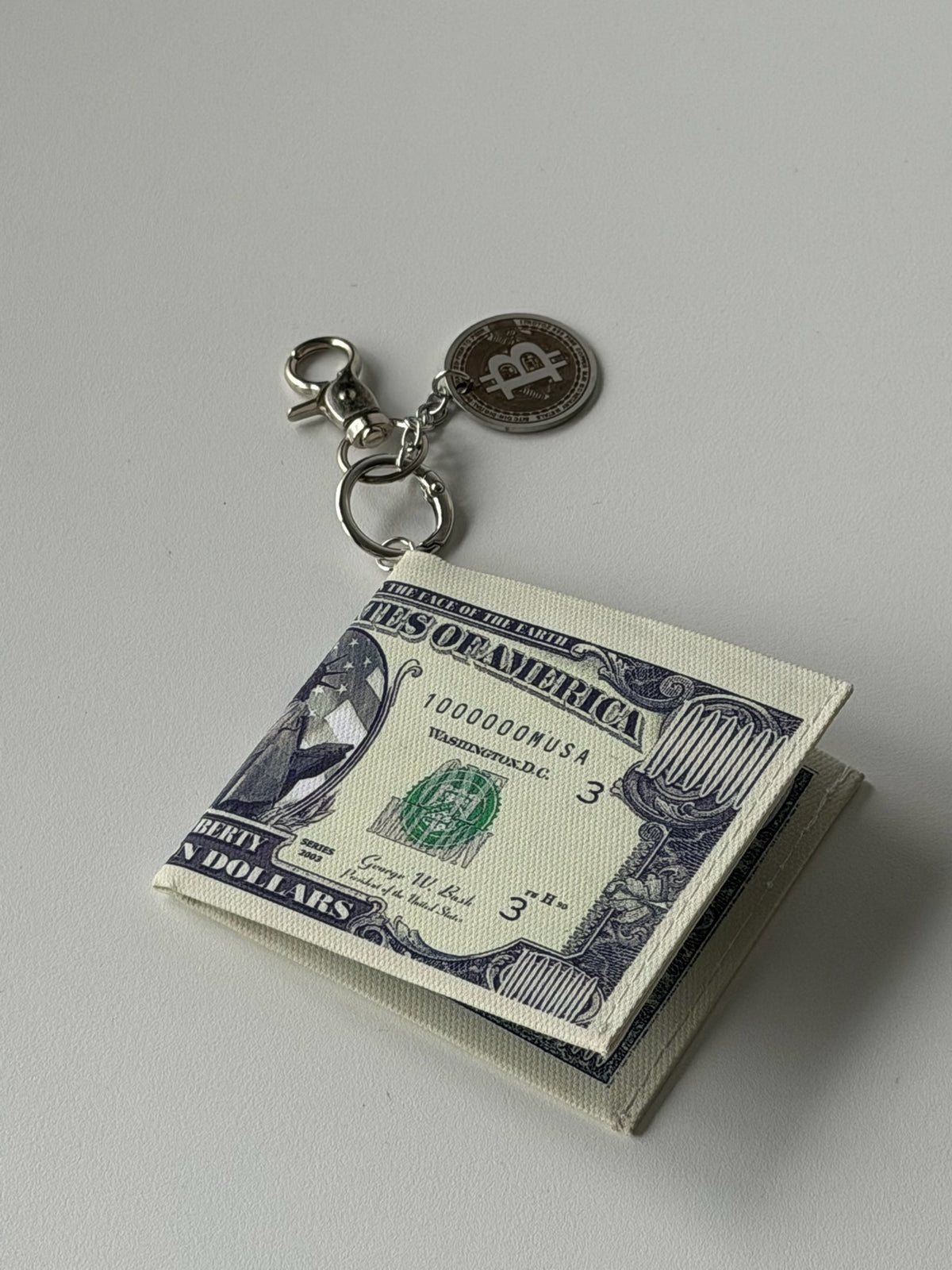 Y2K Million Dollar Bill Clip-On Wallet – Bitcoin Charm