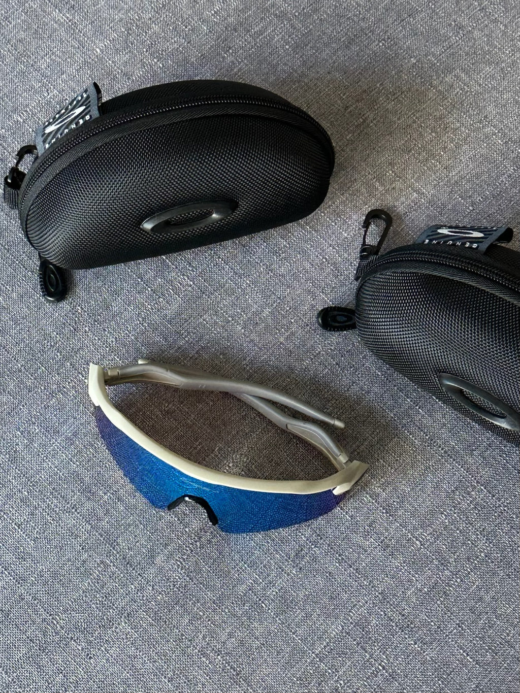 Oakley Performance Shield Sunglasses – Ocean Blue Lens Oakley-Style Sport Frame