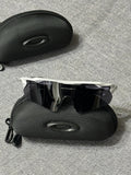 Oakley Performance Shield Sunglasses – Stealth Black Lens Sport Wraparound Frame