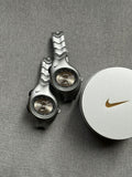Nike Triax Chronograph Watch Matte Silver – Vintage Grey Stainless Steel Sports Watch, Rare Collectible Timepiece