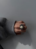 Moonlit Owl Ring Watch – Crystal Owl Adjustable Finger Watch | Vintage Y2K Statement Jewellery