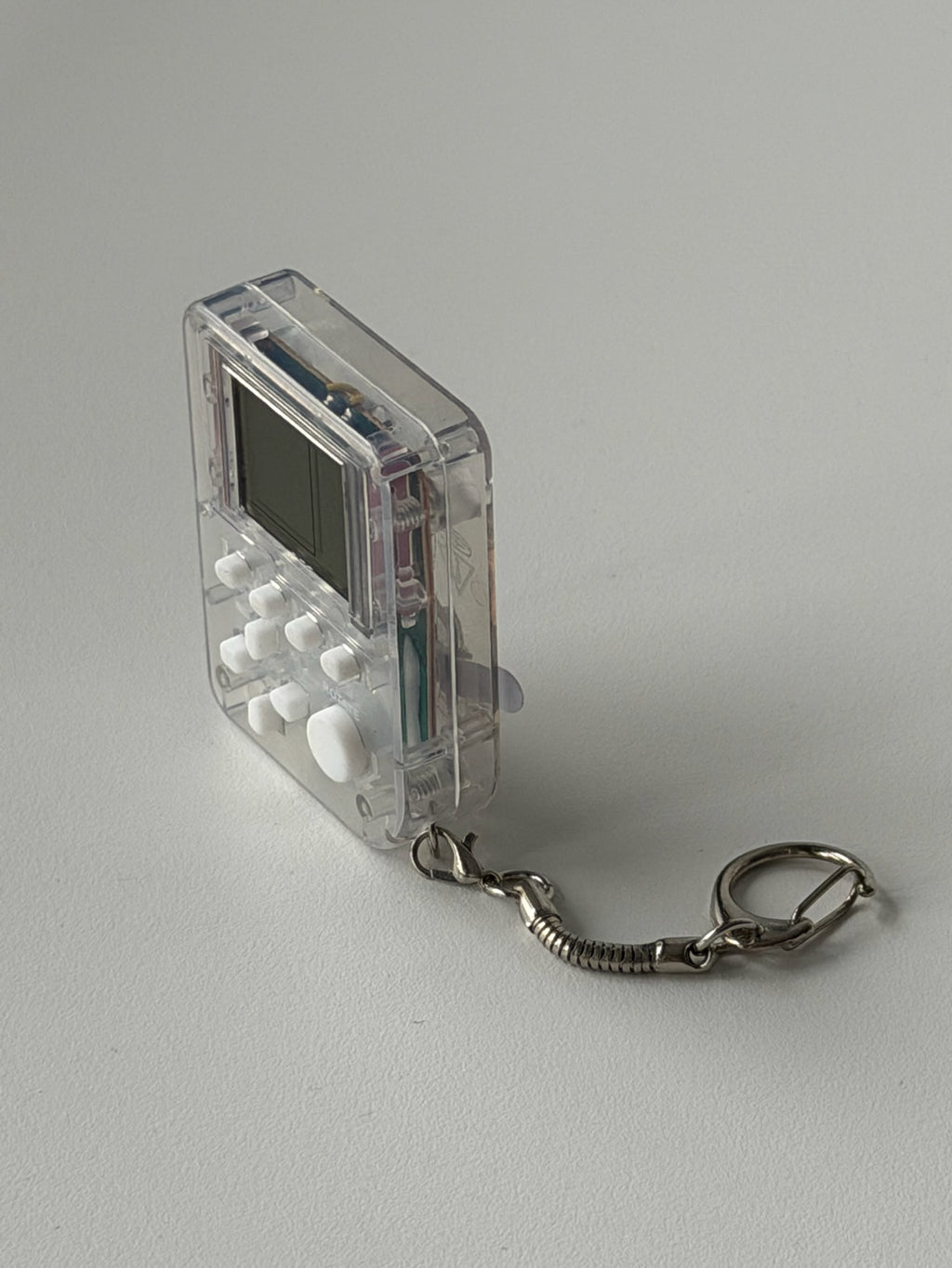 Y2K Transparent Mini Tetris Game Keychain – Playable Retro Gaming Charm