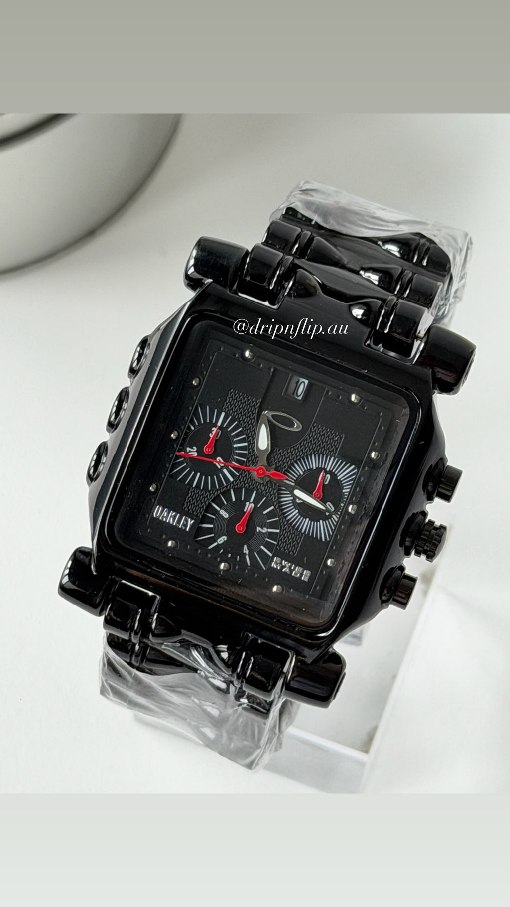 Oakley Minute Machine Watch – Black Bracelet / Black Dial