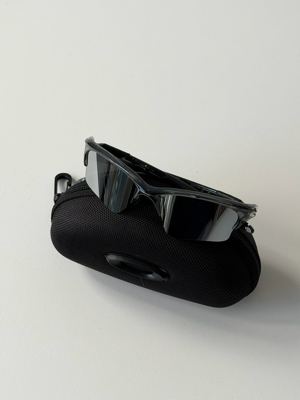 Oakley Half Jacket 1.0 Sunglasses – Smoke Semi-Transparent Frame / Black Mirr