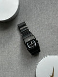 Nike D-Line Matte Black Analogue Watch with White Dial | Rare Collectible | Unisex Retro Sports Timepiece