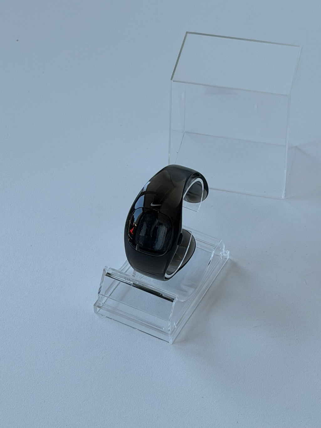 Nike Presto Digital Watch – Glossy Black / Blackout | Y2K Futuristic Cuff Watch