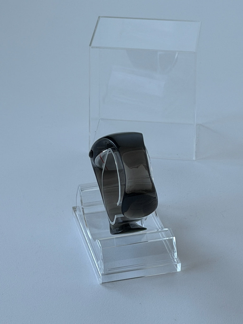 Nike Presto Digital Watch – Glossy Black / Blackout | Y2K Futuristic Cuff Watch