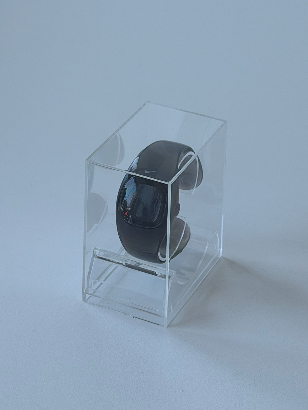 Nike Presto Digital Watch – Glossy Black / Blackout | Y2K Futuristic Cuff Watch
