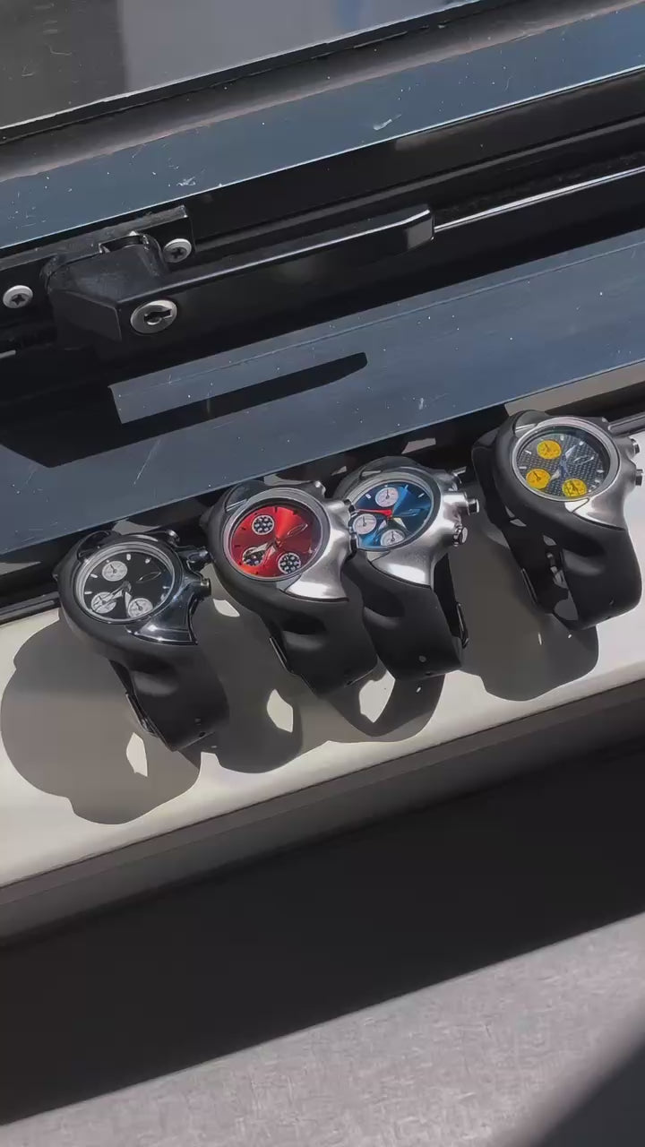 Oakley Chronograph Watch – Yellow Dial with Rubber Strap